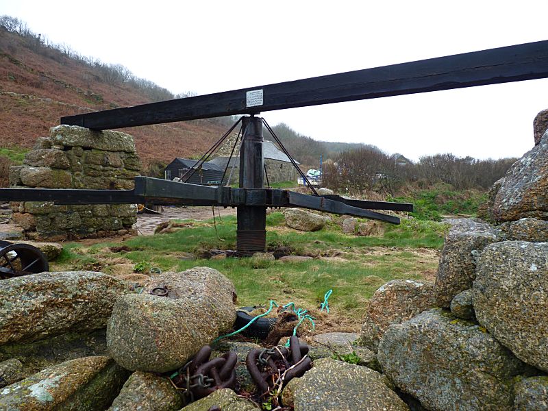 Penberth Cove Capstan Broken